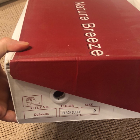 Black suede ankle boots - Picture 5 of 6